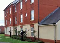 Window cleaning at ground level